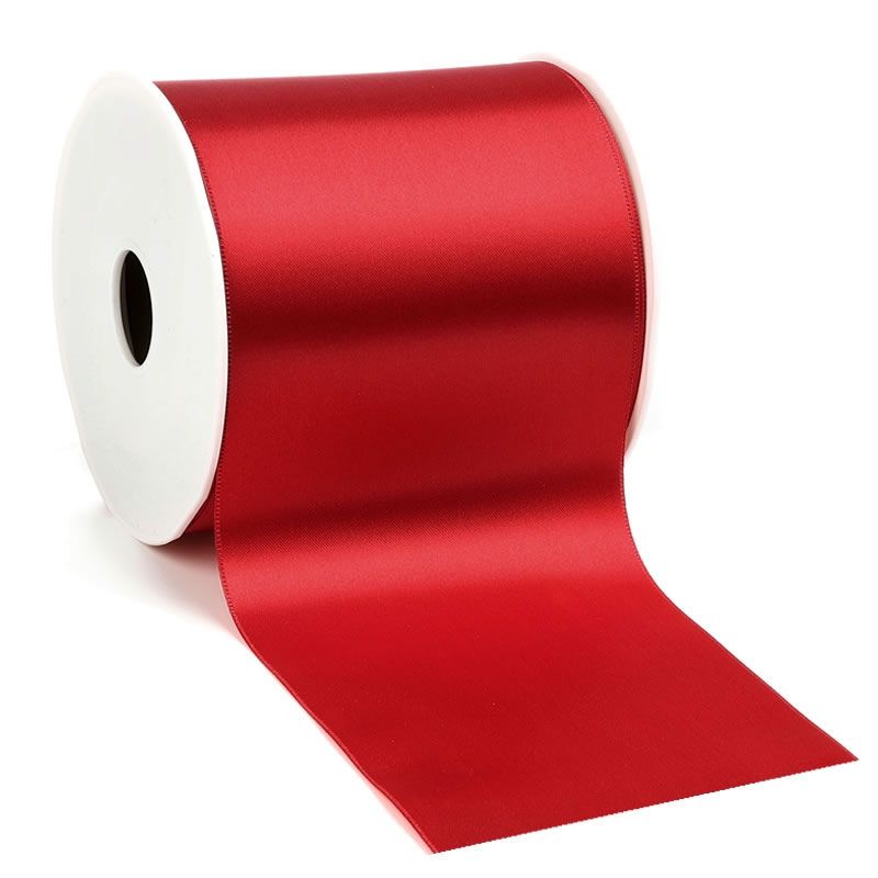 Satijnlint 100 mm rood (25 meter)