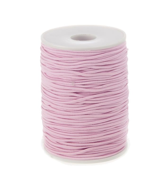 Elastiek koord roze 2 mm (100 meter)