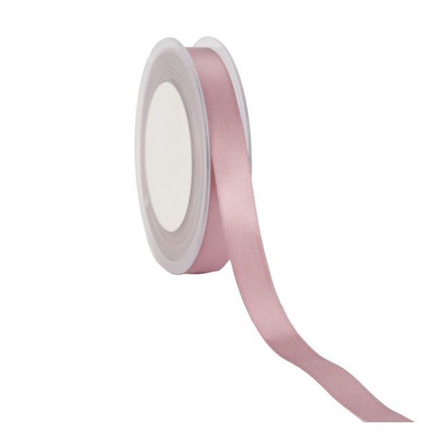 Satijnlint 15 mm oud roze (25 meter)