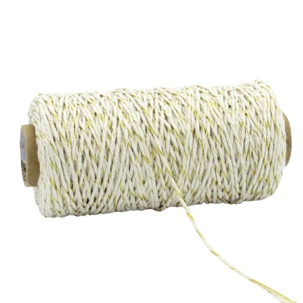 Twisted koord metallic goud (2 mm x 100 meter)