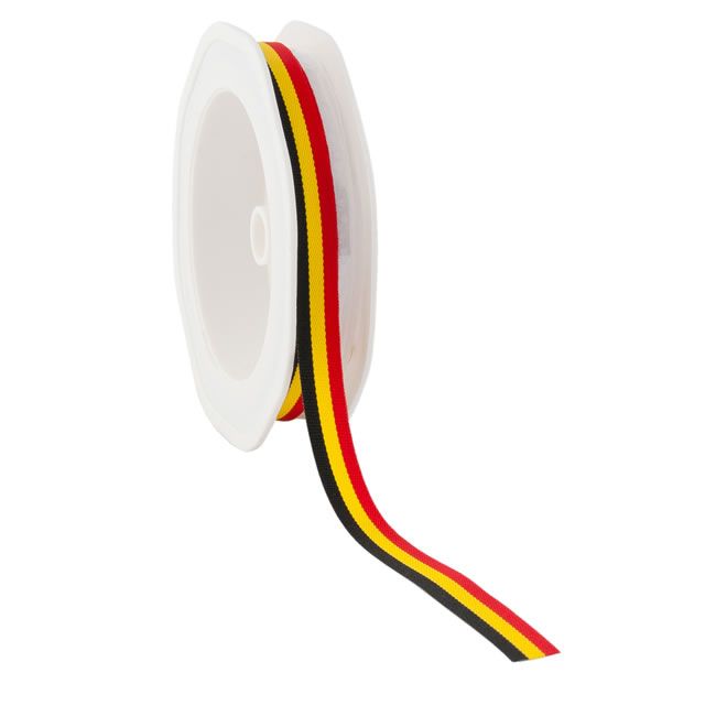 Cadeaulint vlag Belgie 10 mm (25meter)