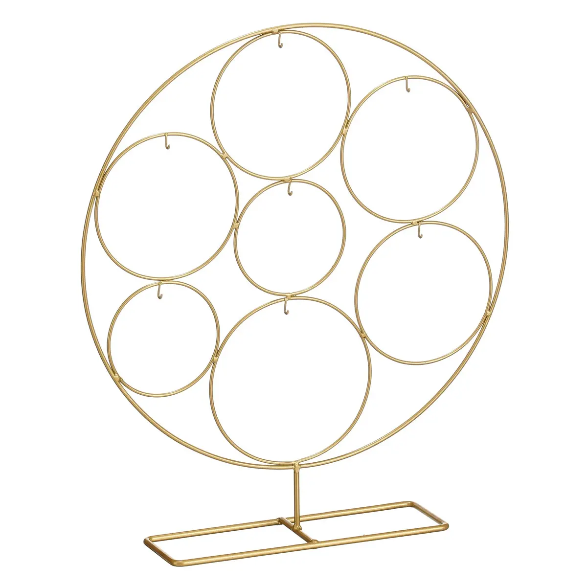 Kerstbalstandaard goud rond metaal 38 x 43,5 cm (per stuk) Kerstbalstandaard goud rond metaal 38 x 43,5 cm (per stuk)