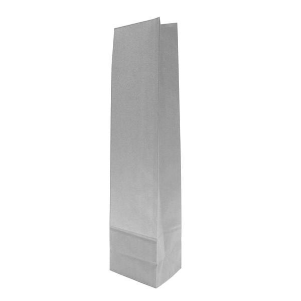 Wijnfleszakken zilvergrijs 10 x 41 + 8 cm (50 stuks)