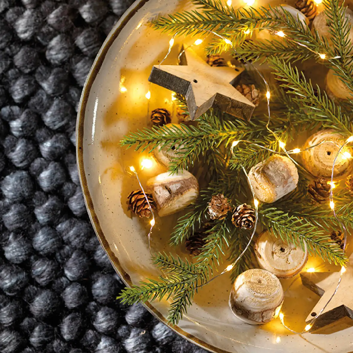 Kerstverlichting warm wit 20 LED zilverdraad (95 cm)