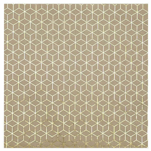 Servetten tile taupe 16,5 x 16,5 cm (20 stuks)