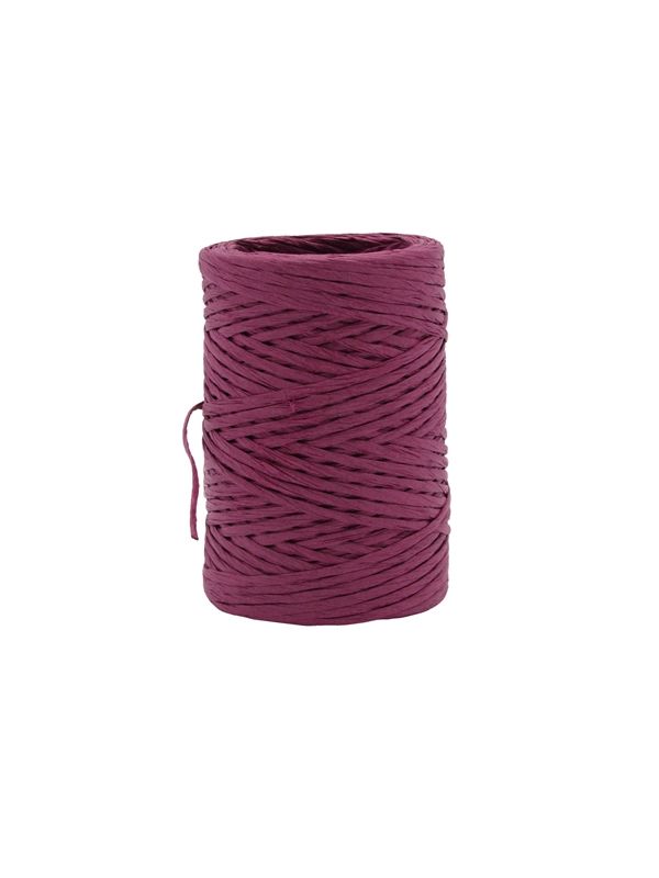 Paper cord wired bordeaux 2 mm (50 meter)
