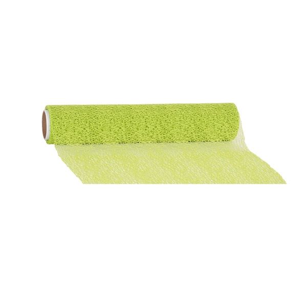 Vriendin Brandweerman onderpand Tafelloper honeycomb limegroen 28 cm (2,5 meter)