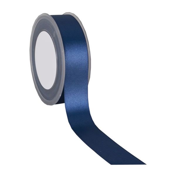 Satijnlint 25 mm donkerblauw (25 meter)