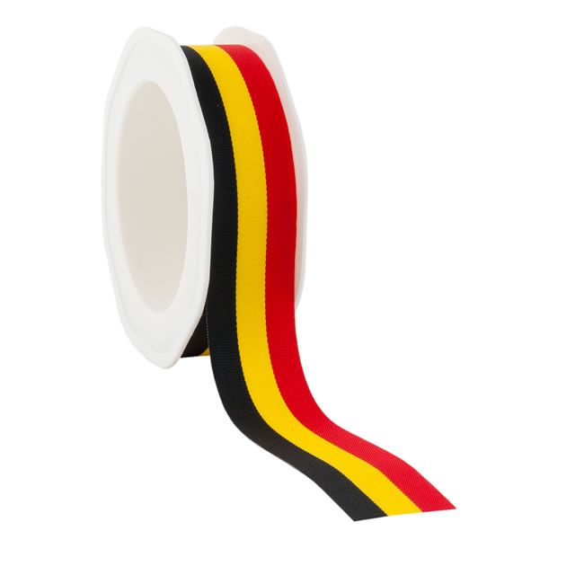 Cadeaulint vlag Belgie 25 mm (20 meter)