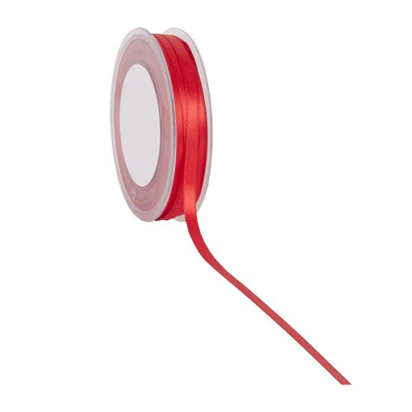 Satijnlint 6 mm rood (50 meter)