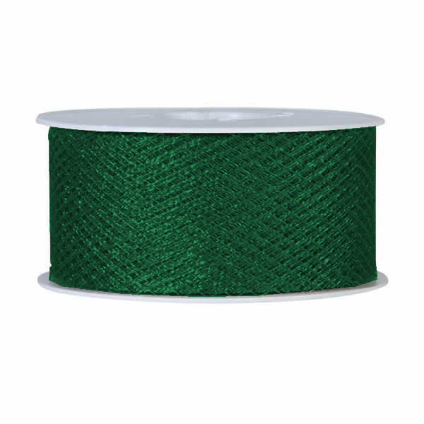 Tule lint groen metallic 50 mm (20 meter)