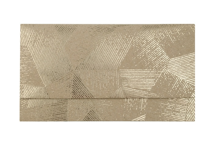 Envelop vance kraft goud 13,5 x 24 cm (5 stuks)