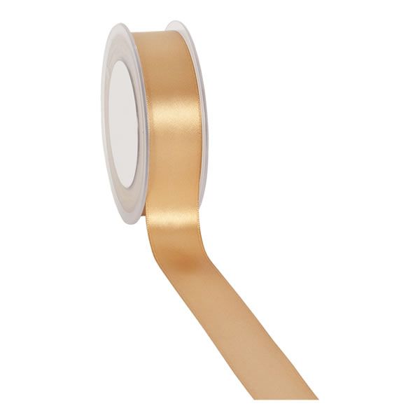 Satijnlint 25 mm goud (25 meter)