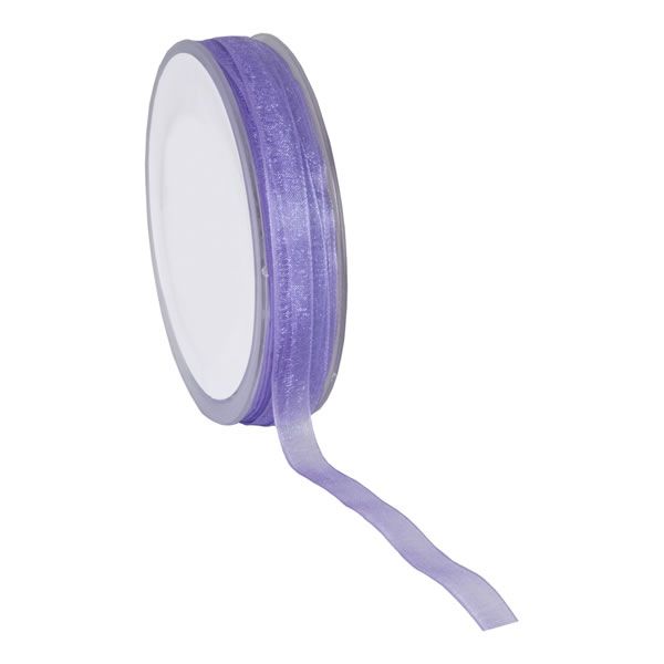 Organza lint lila 10 mm (50 meter)