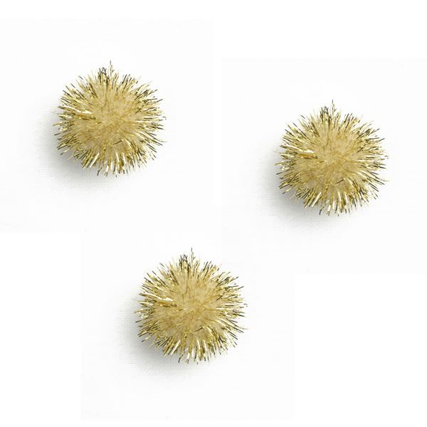 Plakdecoratie pombow goud (100 stuks)
