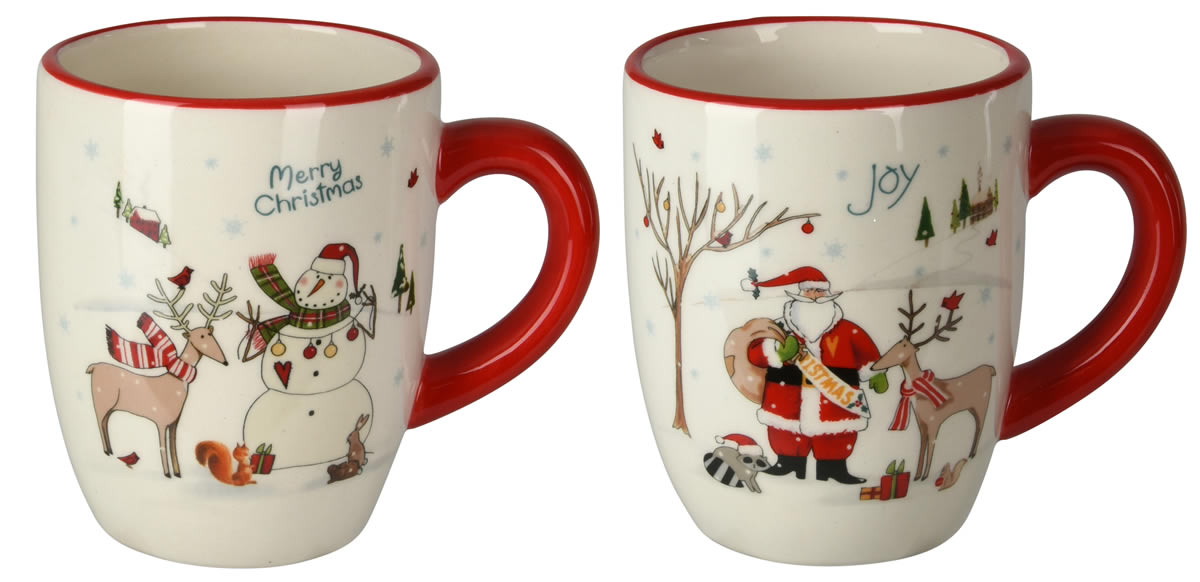 Kerstmok rendieren 10 cm  (set van 2)