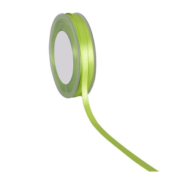 Satijnlint 6 mm limegroen (50 meter)