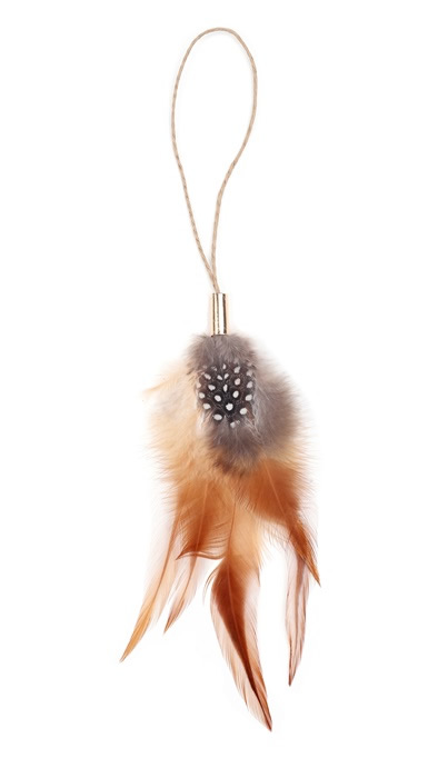 Decoratie hanger feather 13 cm (3 stuks)