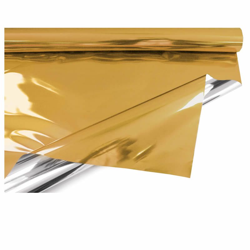 Inpakfolie metallic goud 69 cm (50 meter)