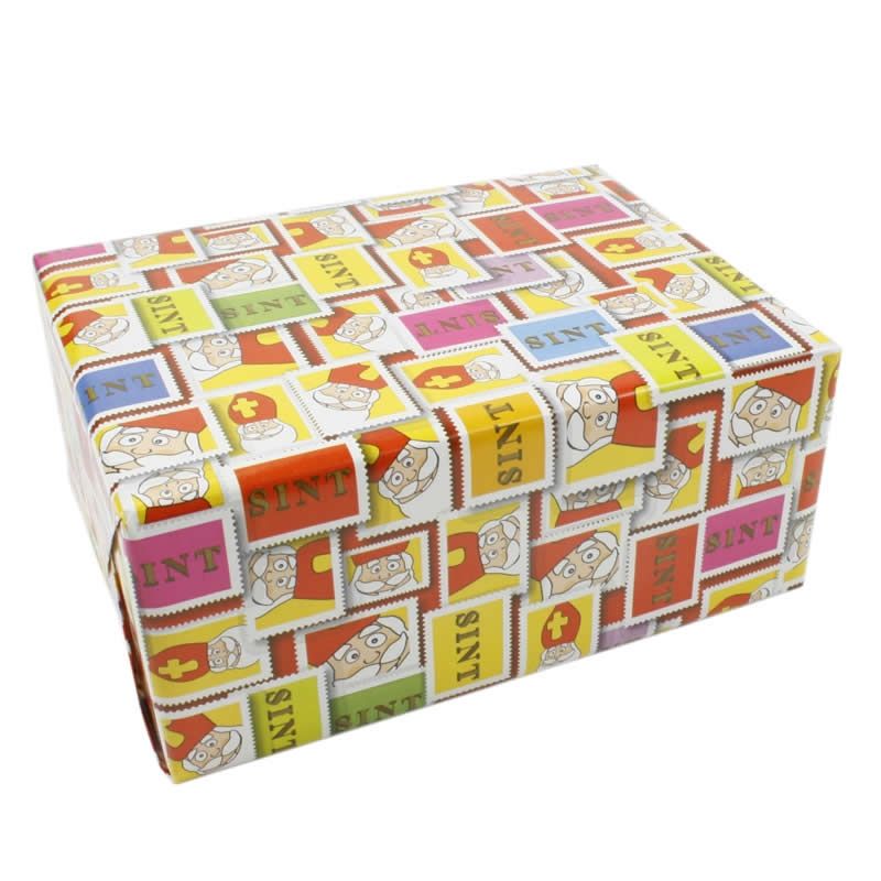 Sinterklaas inpakpapier stamps (50 cm x 250 meter)