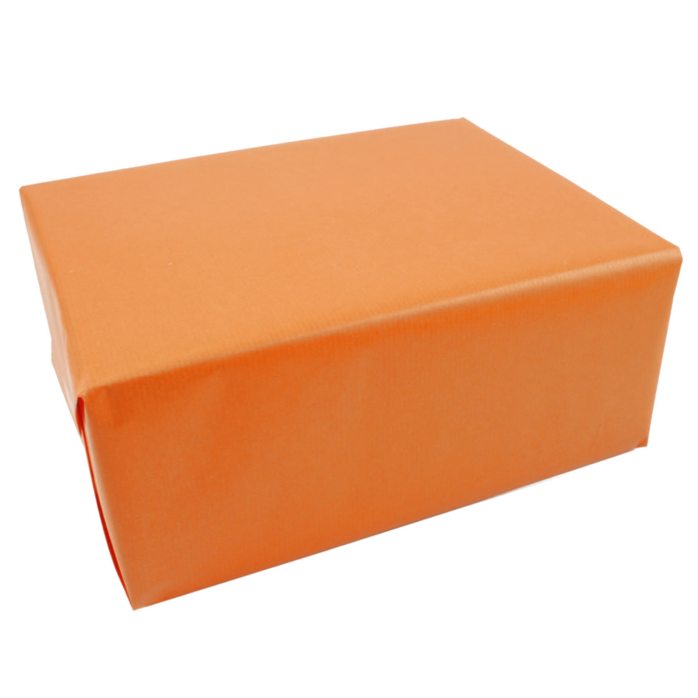 Kraftpapier oranje dubbelzijdig 50 cm (125 meter)