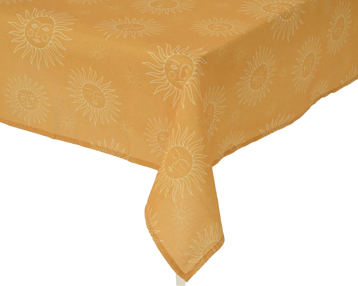 Tafelkleed sunshine geel 140 x 250 cm (per stuk)