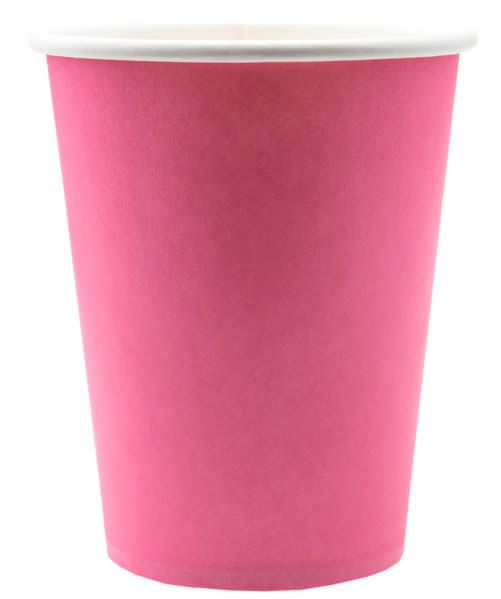 Papieren bekers fuchsia (10 stuks)