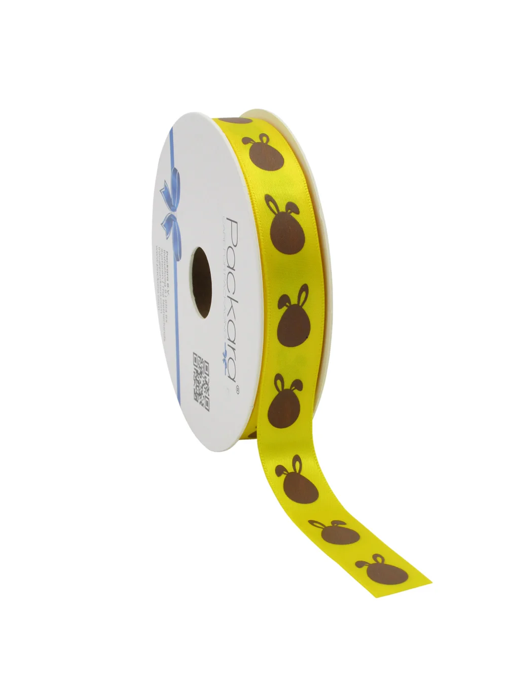 Cadeaulint chocolade haasje geel 15 mm (25 meter) Cadeaulint chocolade haasje geel 15 mm (25 meter)