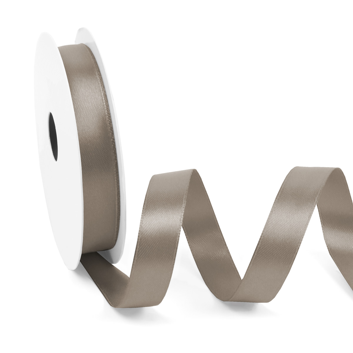 Satijnlint 15 mm taupe (25 meter)