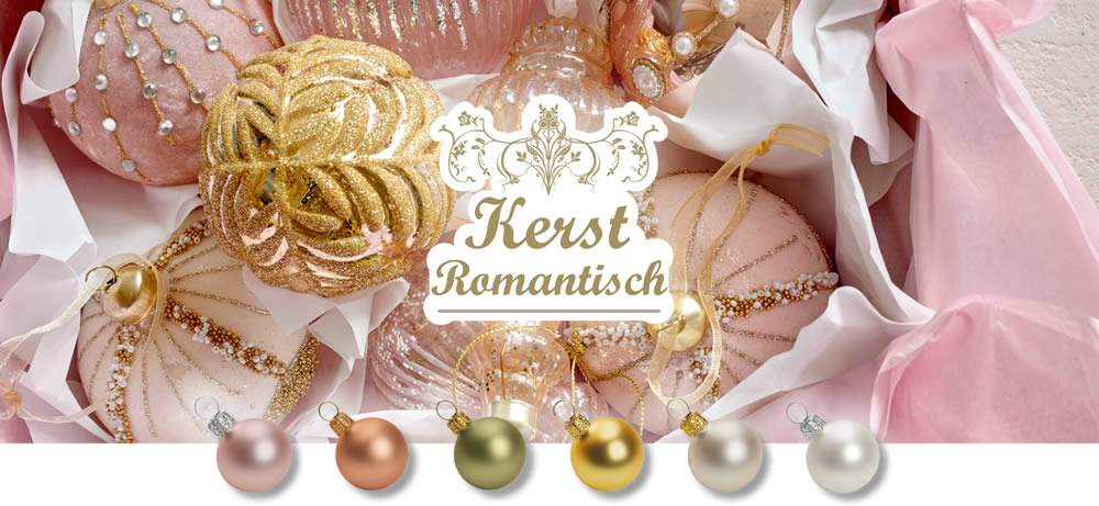 Kerst kleuren 2023: Romantisch - Wit, Poederroze, Pistache en Rosé Goud