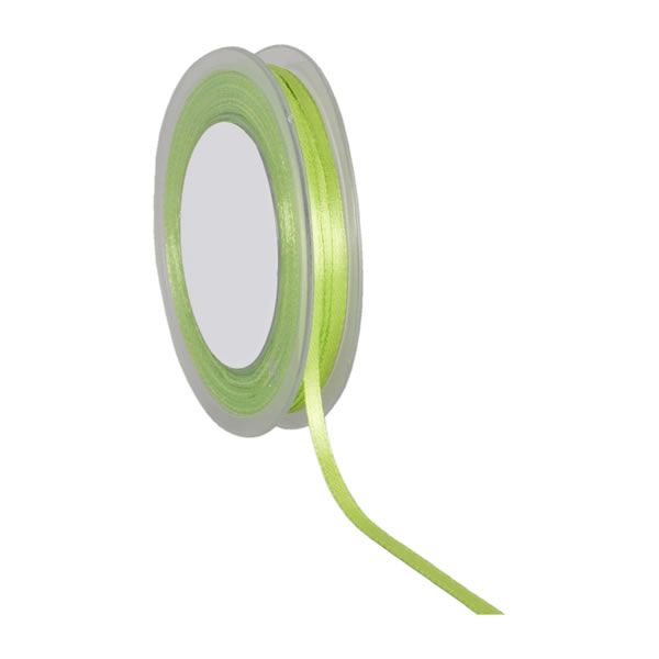 Satijnlint 3 mm limegroen (50 meter)