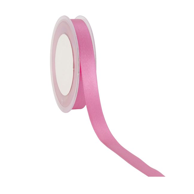 Satijnlint 15 mm pink (25 meter)