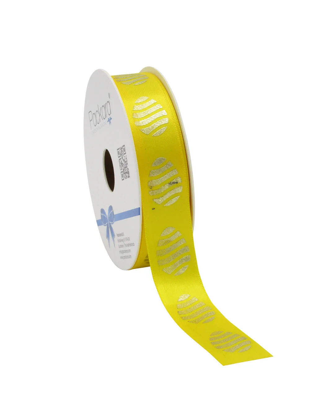 Cadeaulint paasei geel goud 23 mm (25 meter) Cadeaulint paasei geel goud 23 mm (25 meter)