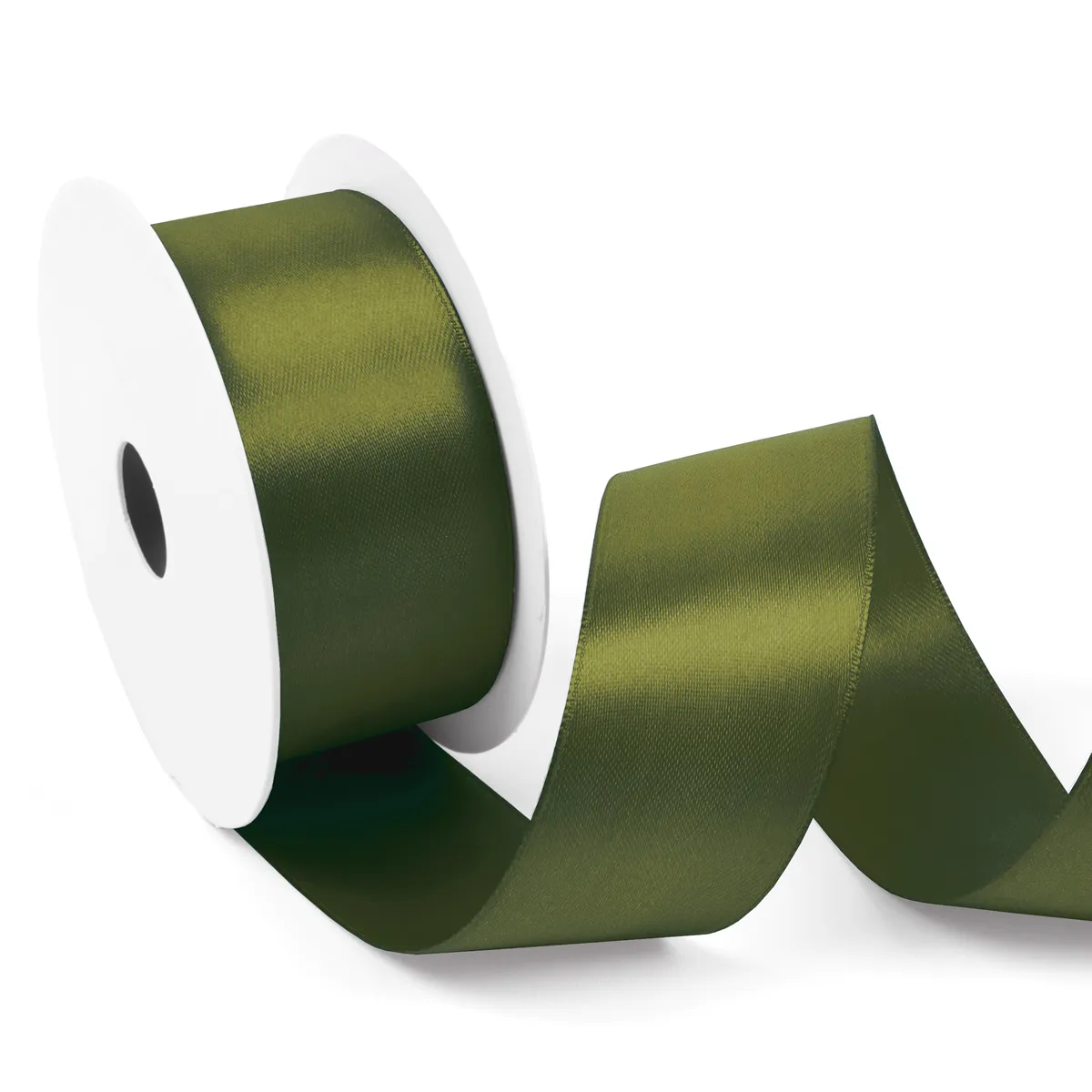 Satijnlint 38 mm mosgroen (25 meter)