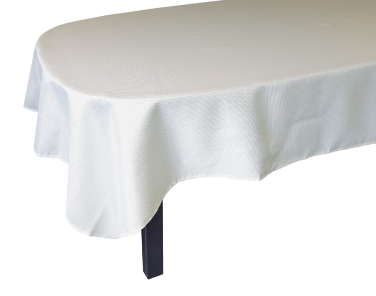 Tafelkleed creme met goud 250 x 145 cm (per stuk)