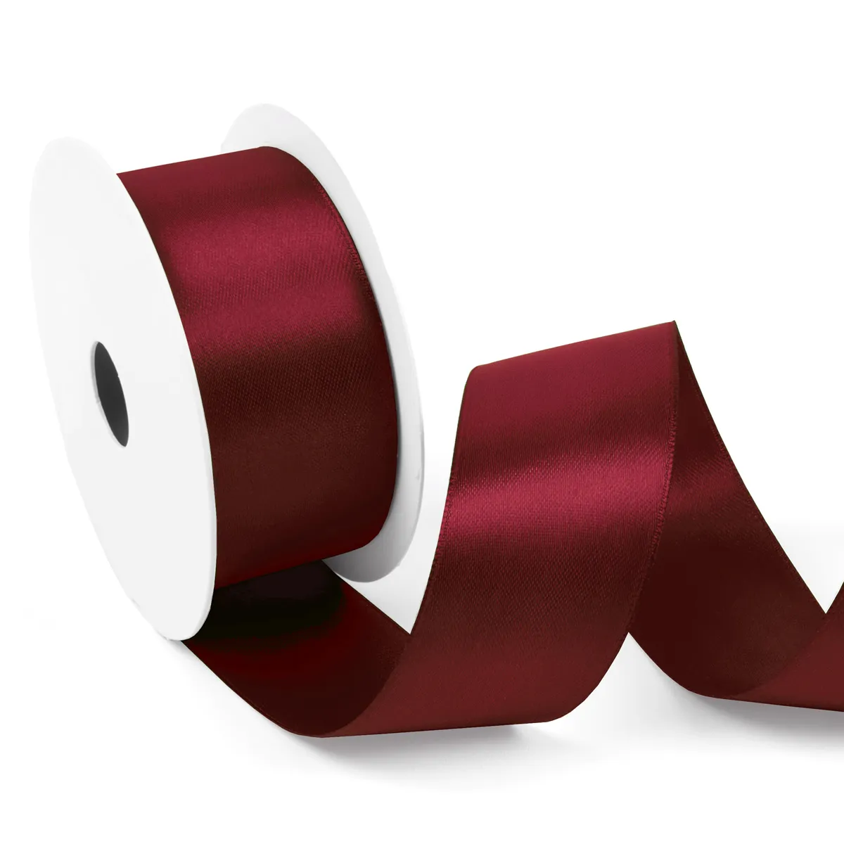 Satijnlint 38 mm bordeaux (25 meter)