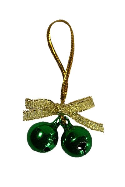 Gelukshangertjes kerst bel groen (50 stuks)