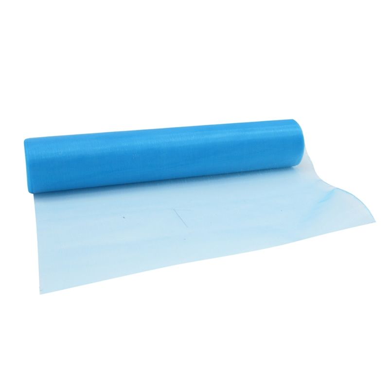 Tafelloper organza turquoise 28 cm (10 meter)