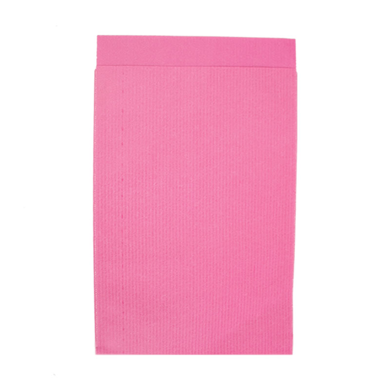 Kraftzakjes pink dubbelzijdig 17 x 25 cm (200 stuks)