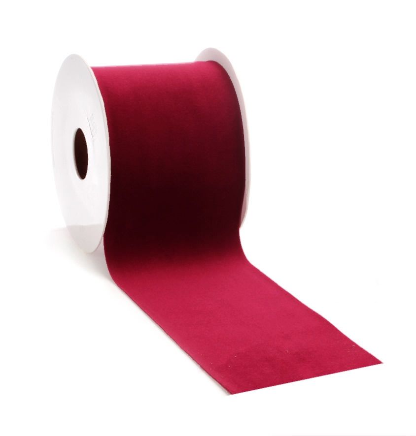 Cadeaulint velvet bordeaux 70 mm (5 meter)