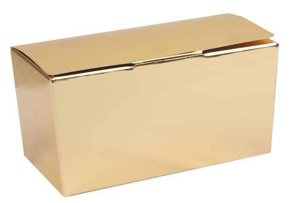 Ballotin met klepsluiting metallic goud 125 gram (25 stuks)