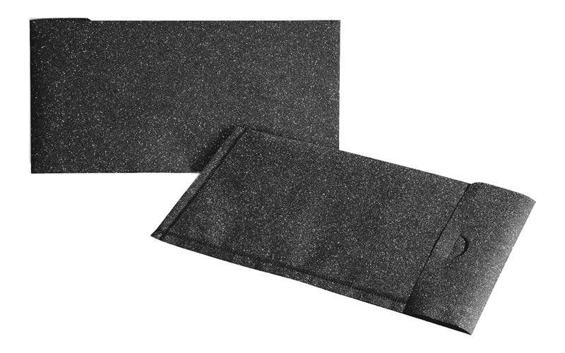 Envelop sublime glitter zwart 11,5 x 23 cm (10 stuks)