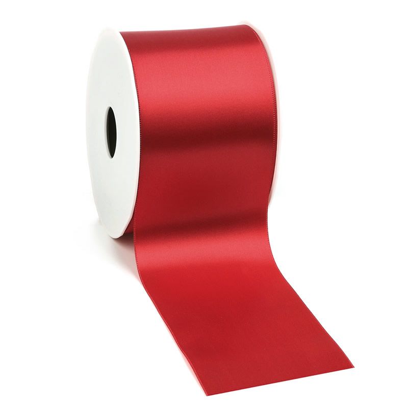 Satijnlint 70 mm rood (25 meter)