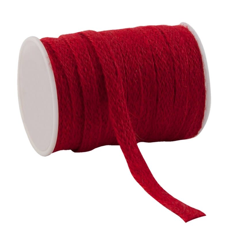 Jute lint rood 10 mm (20 meter)