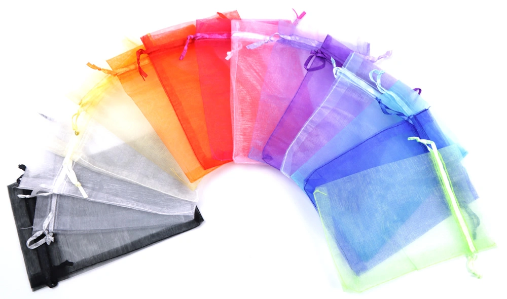 Organza zakjes kleuren en maten