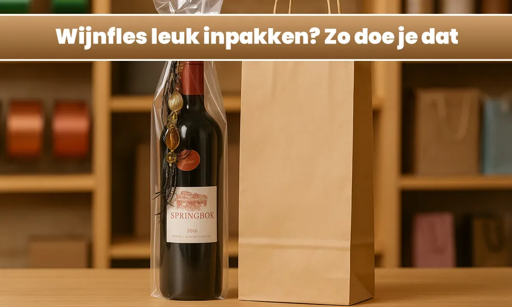 Wijnfles inpakken - Zo doe je dat 