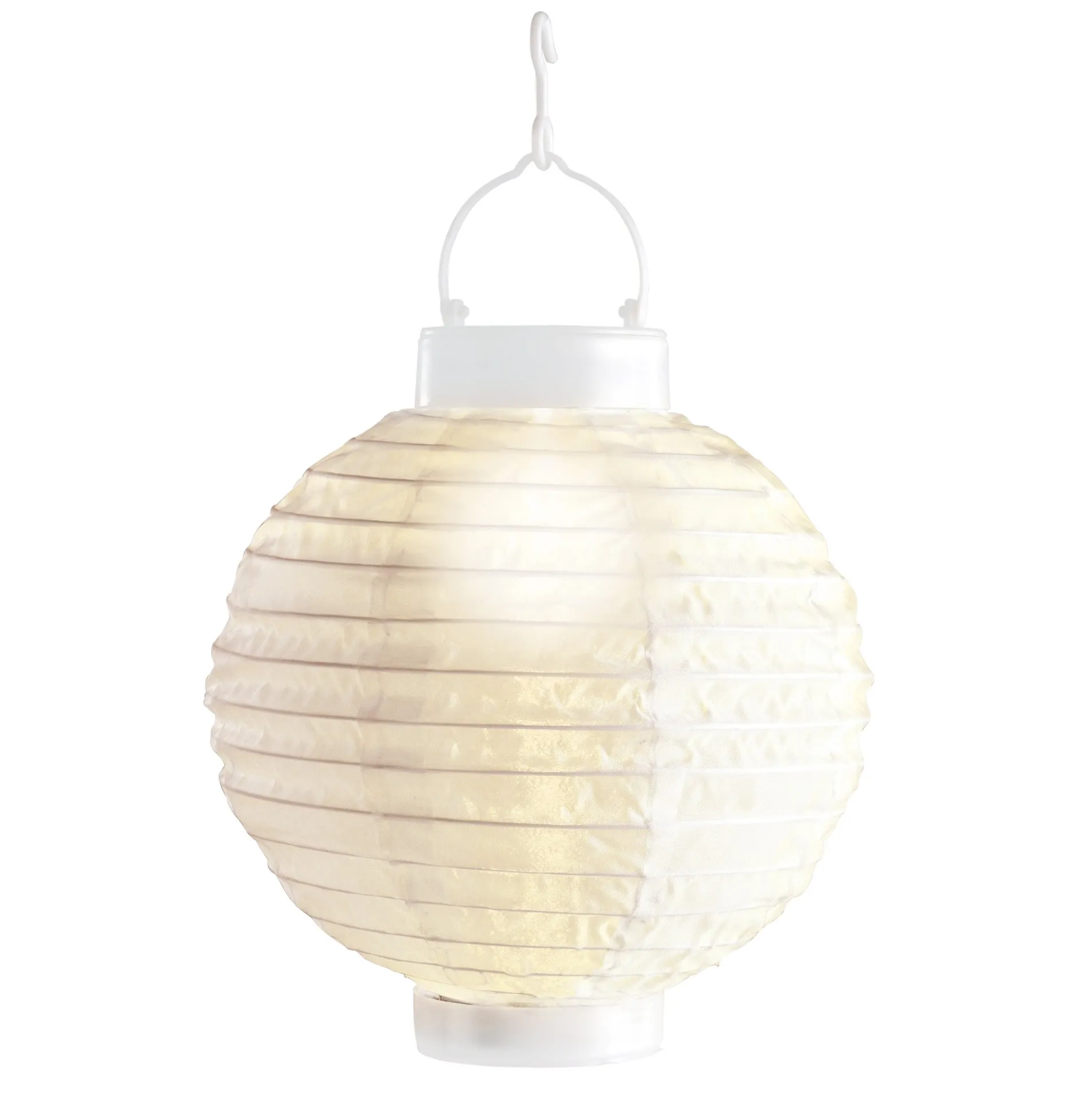 Solar lampion wit 20 cm (1 stuk) Solar lampion wit 20 cm (1 stuk)