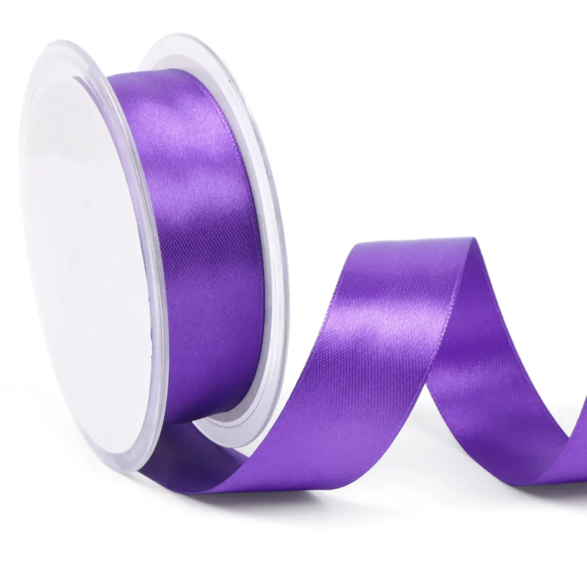 Satijnlint paars 25 mm (25 meter)