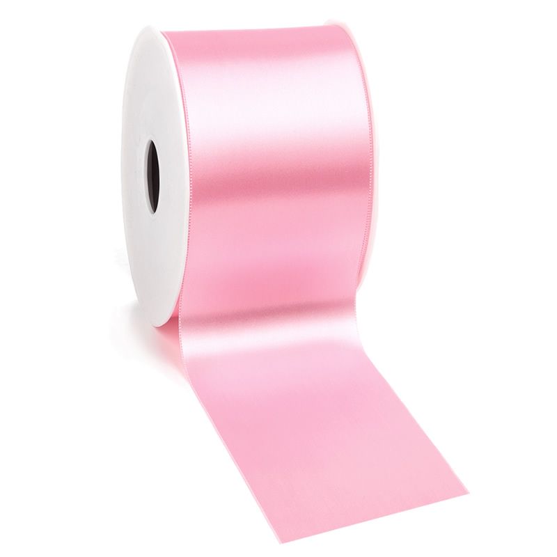 Satijnlint 70 mm roze (25 meter)