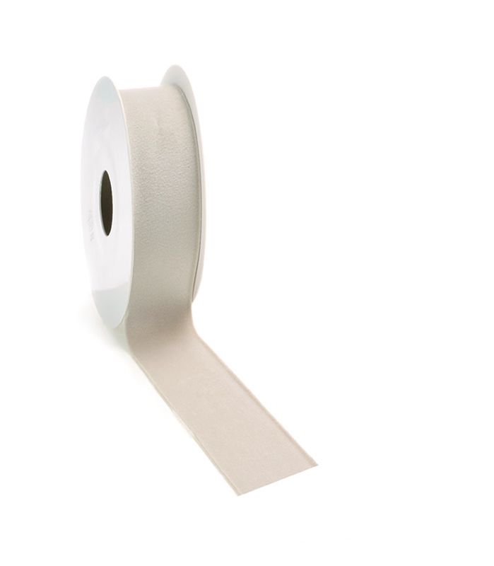 Cadeaulint velvet creme 25 mm (5 meter)